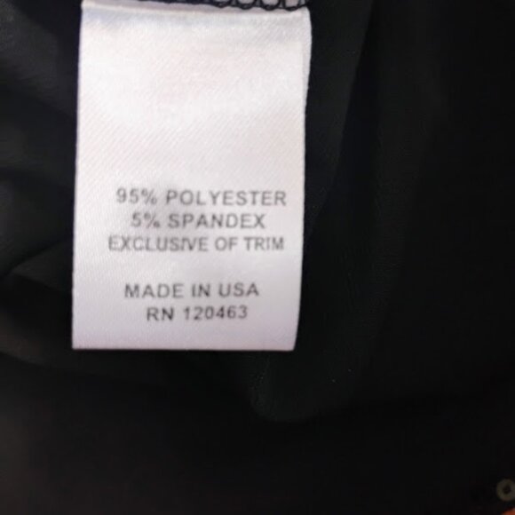 Countess Luann Black Sequin Zipper Back Blouse - Size M - Picture 4 of 5